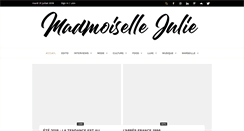 Desktop Screenshot of madmoisellejulie.fr