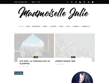 Tablet Screenshot of madmoisellejulie.fr